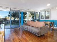 Across the road from the beach