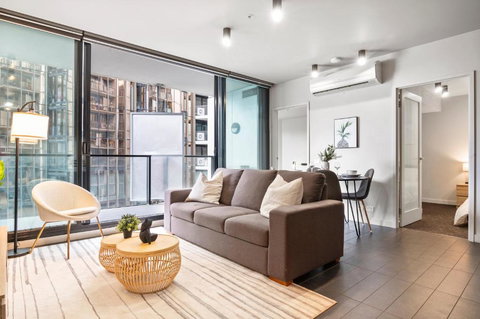 Rooftop Pool 2BR Apt At Marvel Stadium With Free Parking - Accommodation 4U 0